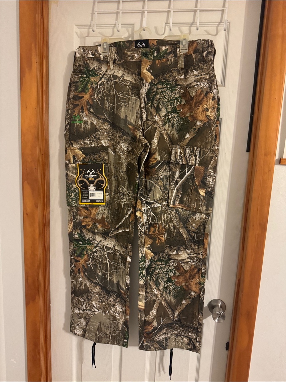 Realtree Camo Hunting Cargo Pants in Green, Brown, Black